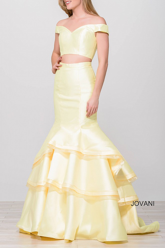 jovani yellow gown