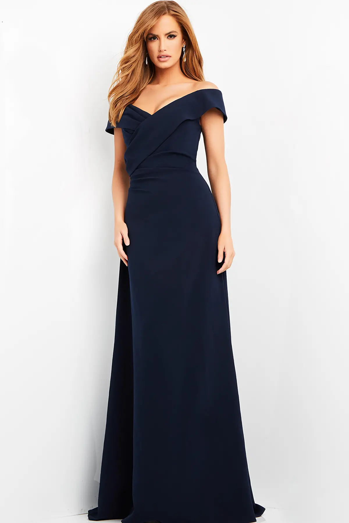 Jovani Dress 06746 | Fuchsia Off the Shoulder Gown