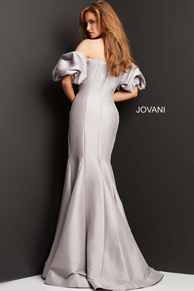 Shop Jovani JVN23301 Illusion Neck Strap Sleeves Short Dress