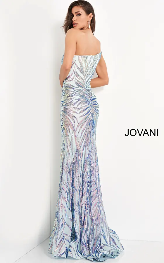Jovani Dress 05664 | Jovani 05664, One-Shoulder Sequin Sheath Prom Gown ...