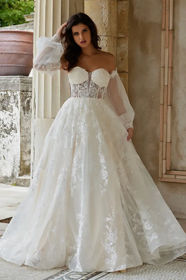 3455 Allure Romance Floral Lace Wedding Dress