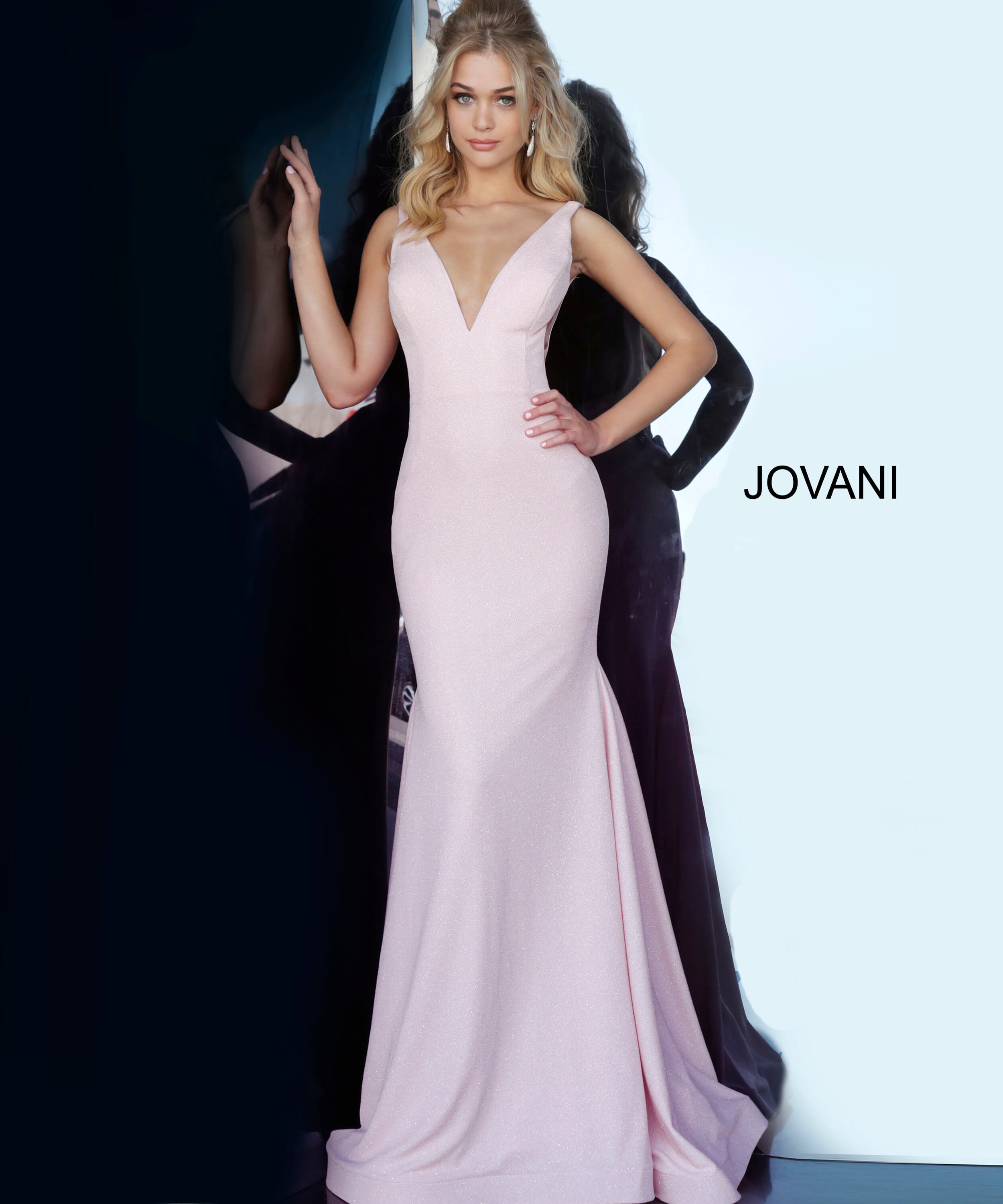 pink jovani prom dress