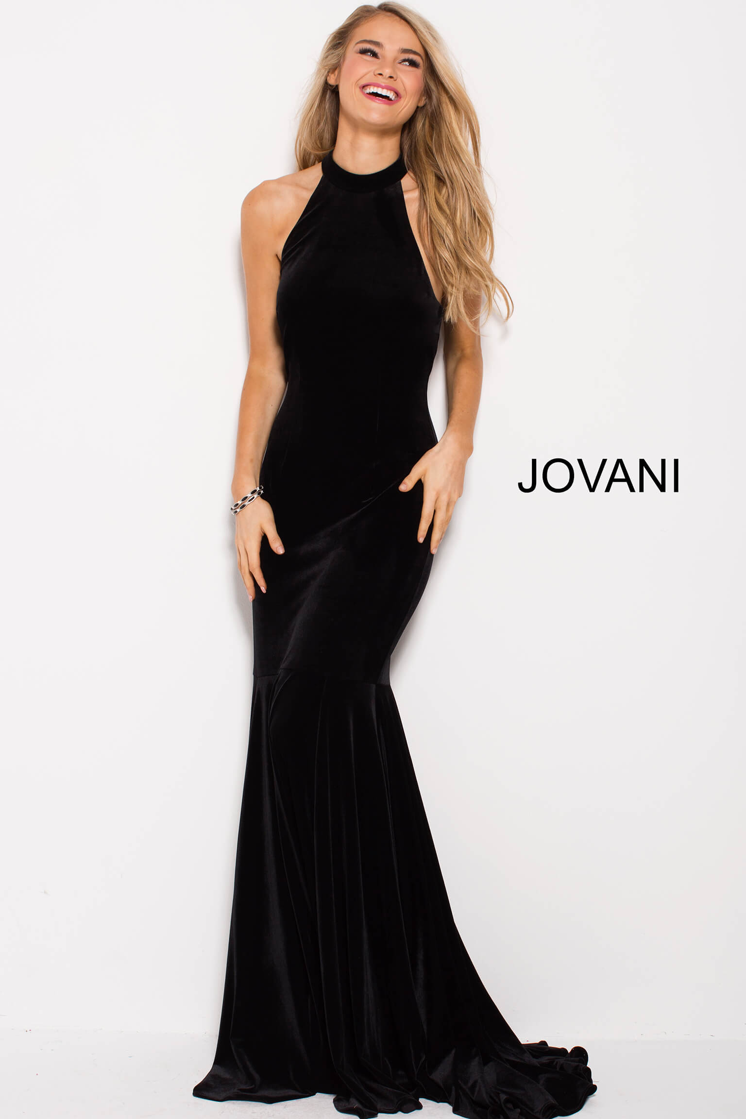 black fitted maxi dress
