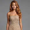 Sweetheart neckline nude corset dress