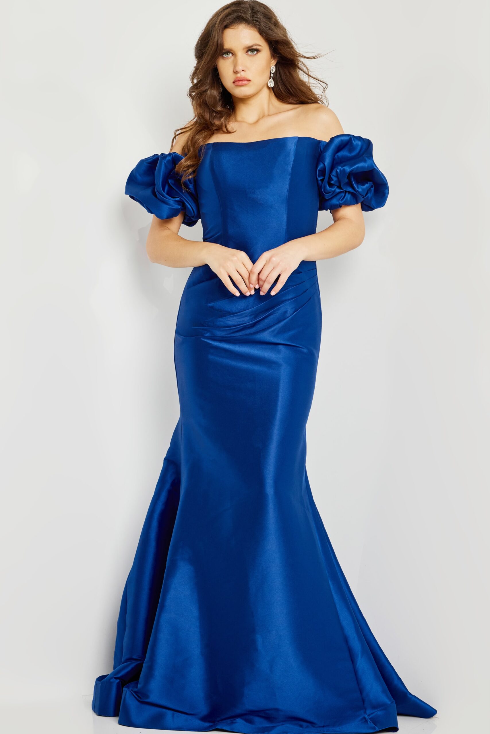 Strapless Ruched Mermaid Formal Gown 08361