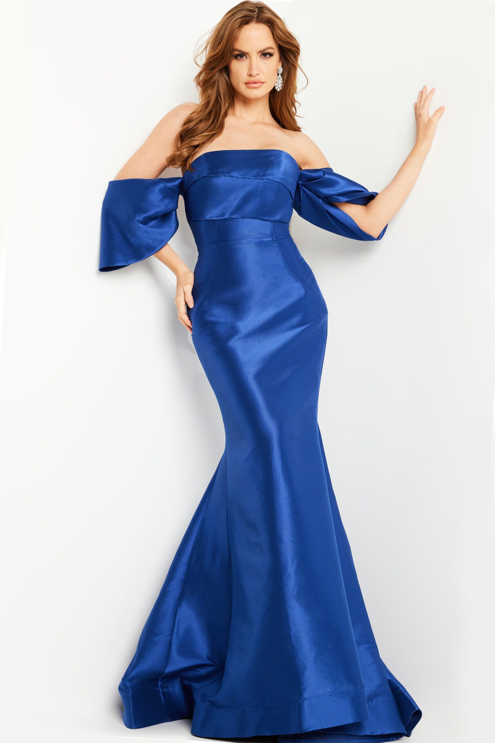 Model wearing Royal Mermaid Long Gown 23398