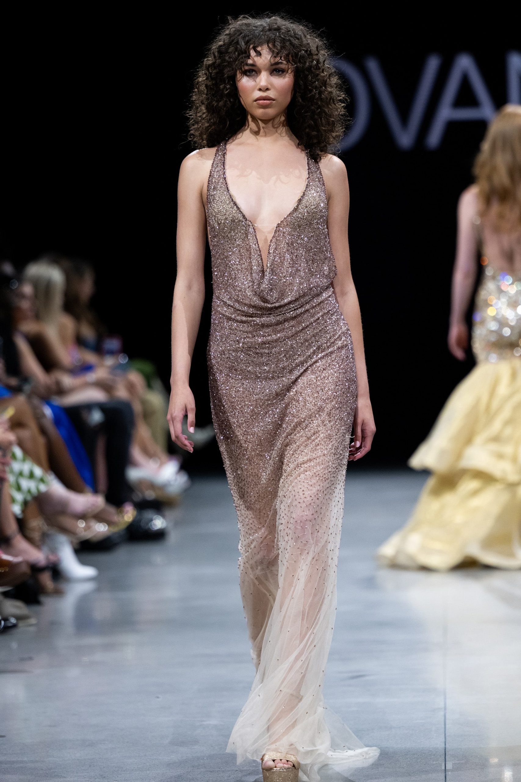 Jovani 26268 Embellished backless pageant Dress