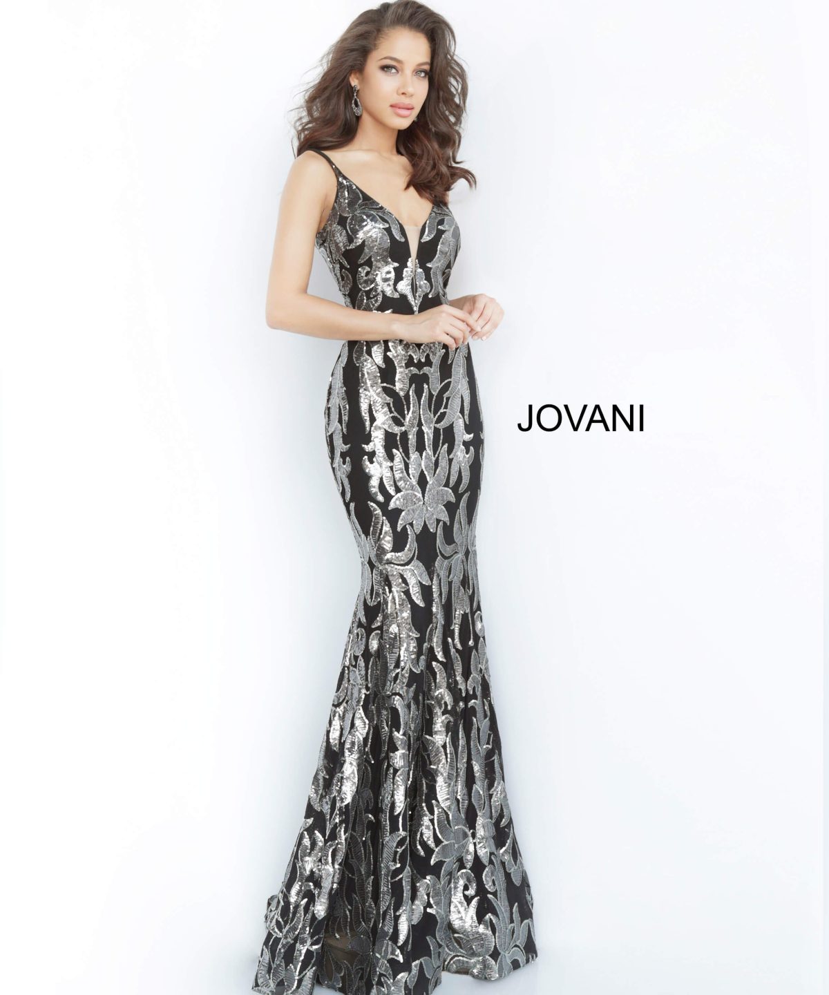 Jovani 3263 Light Blue Embellished Dress - Jovani