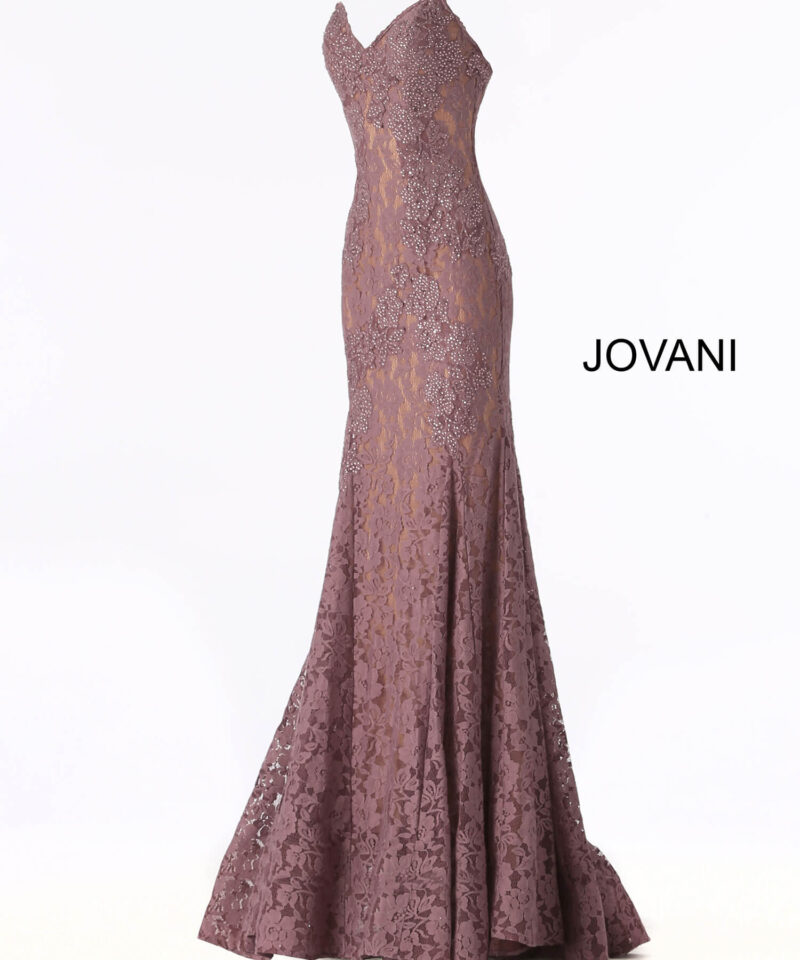 Fitted Strapless Lace Formal Dress 37334 - Jovani