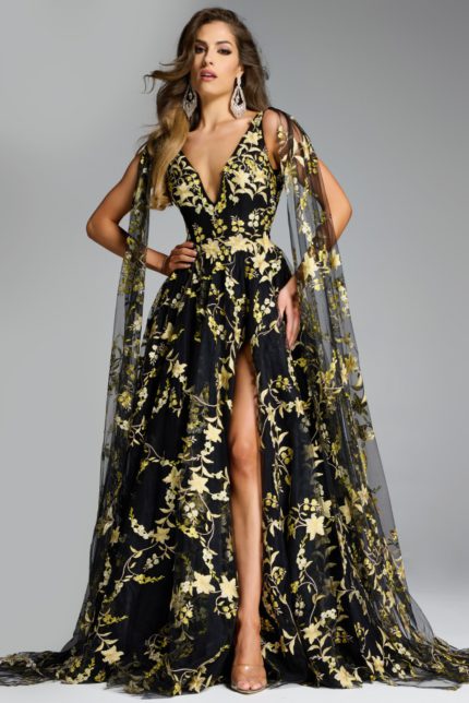 Model wearing Jovani dress 39035.