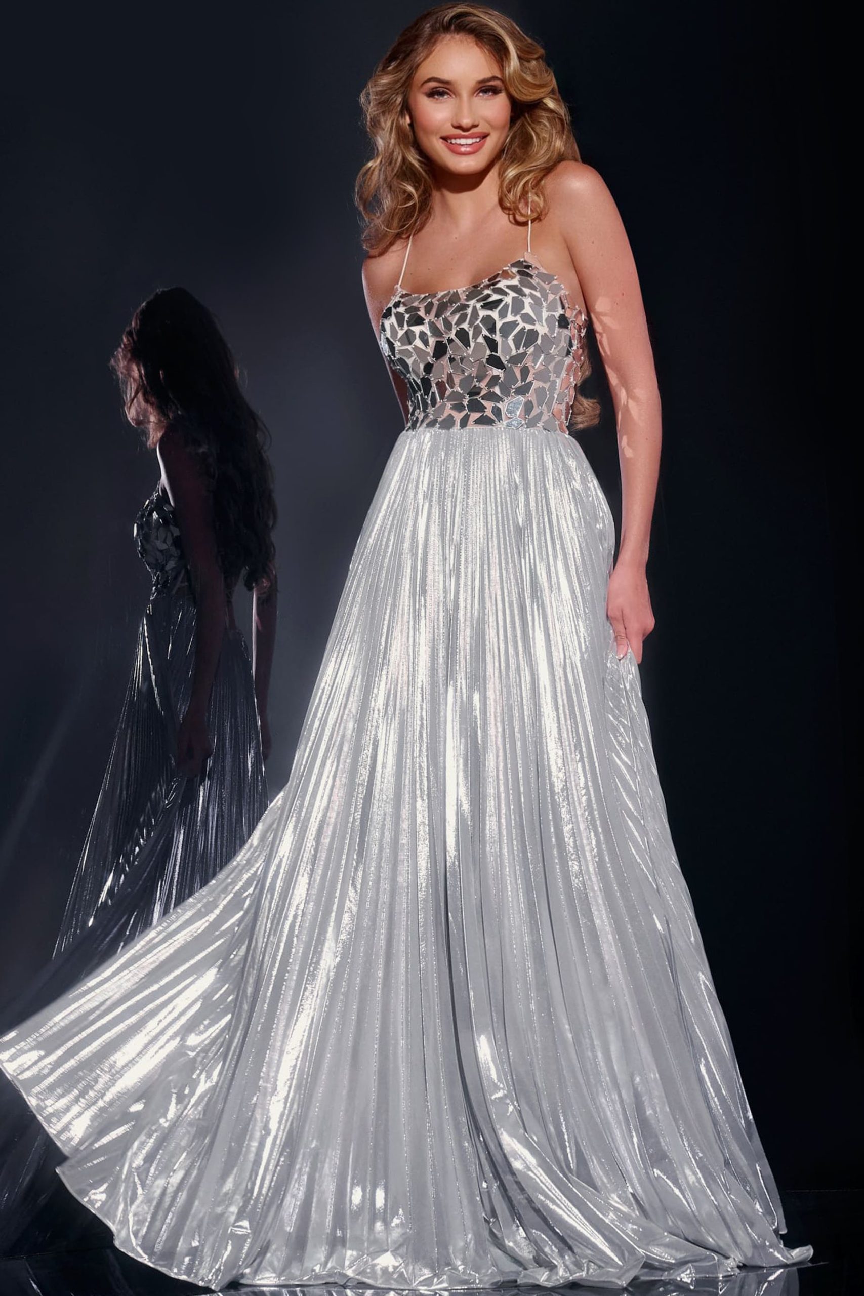 Jovani silver dresses hotsell