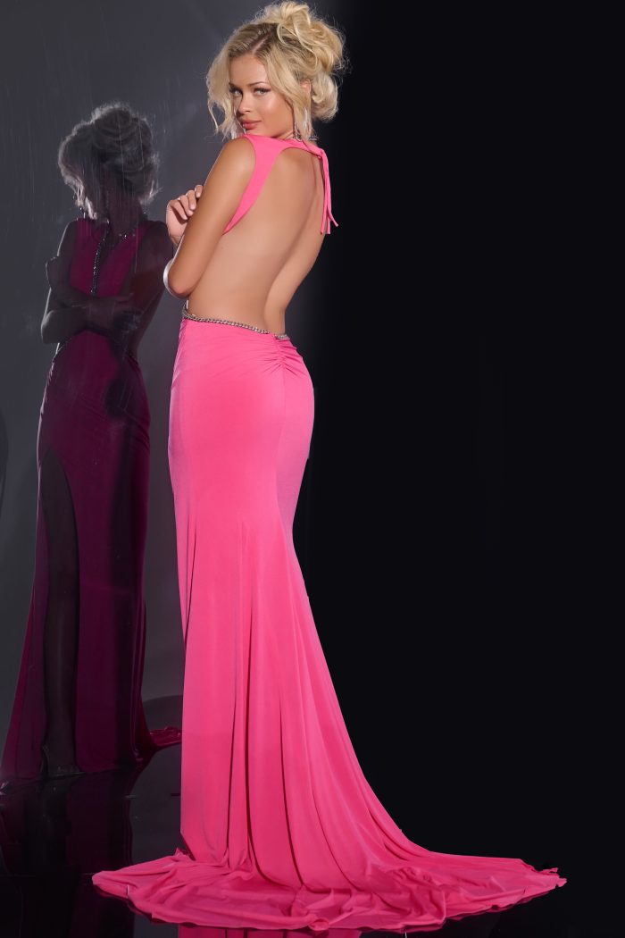 open back jersey dress 42675