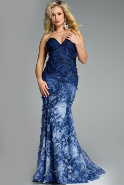 Model wearing Jovani dress 42740.