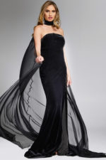 black fitted dress 43659