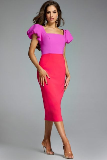 Model wearing Jovani dress 43756.