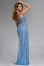 Model wearing Jovani dress 43932.