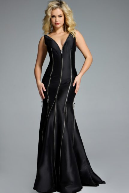 Model wearing Jovani dress 44175.