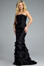 Model wearing Jovani dress 44383.