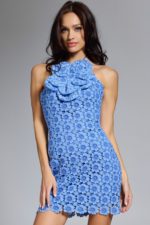 blue short dress 44418