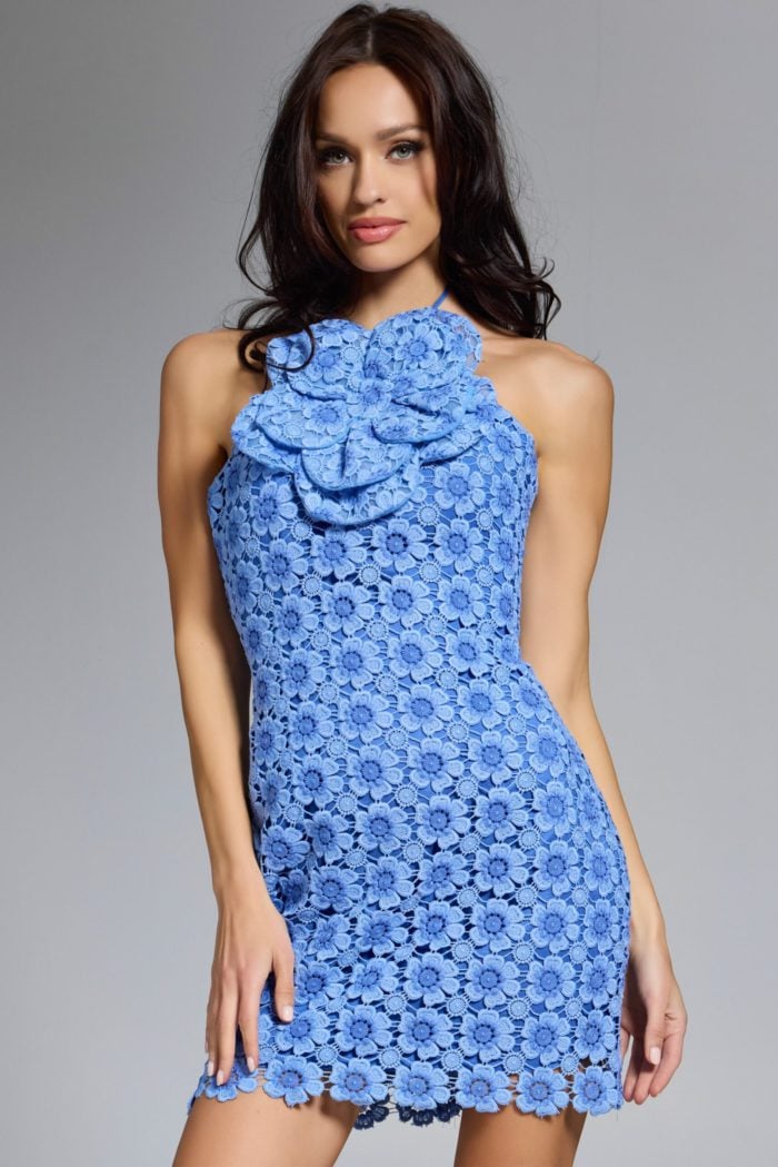 blue short dress 44418