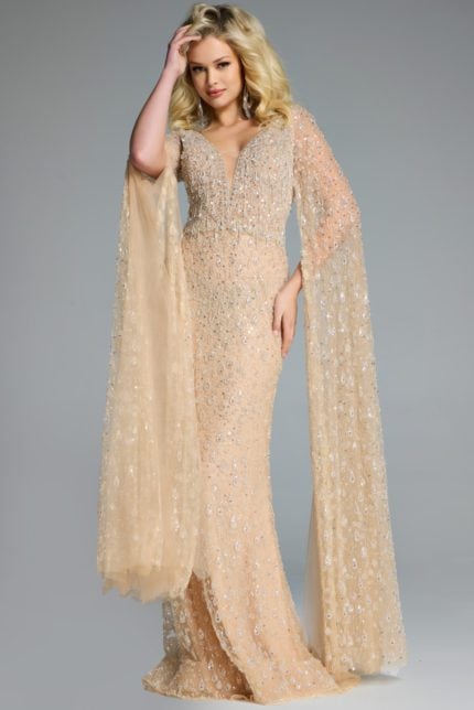 Model wearing Jovani dress 44844.