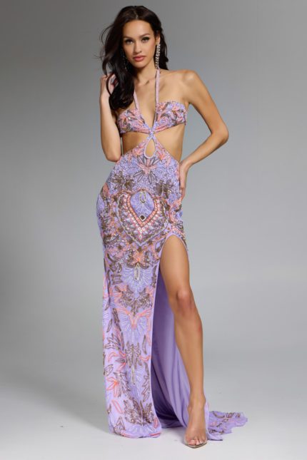 Model wearing Jovani dress 45531.