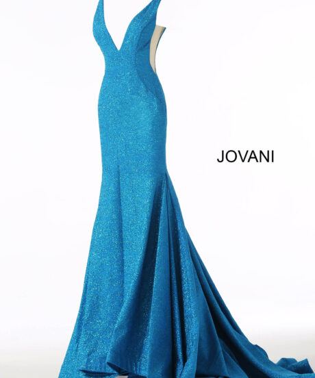 Burgundy Fitted Jovani A-line Gown 47075 - Jovani