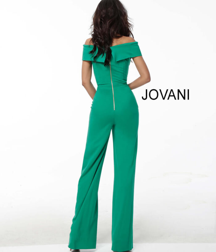 Model wearing Rebecca Romijn in Jovani 60103