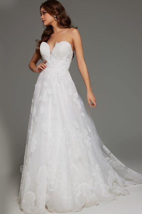 sweetheart neckline a line wedding dress JB42324