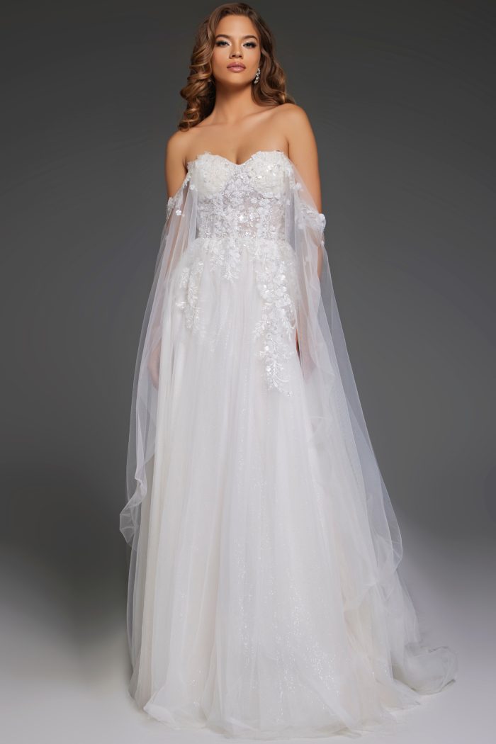 strapless wedding dress JB42481