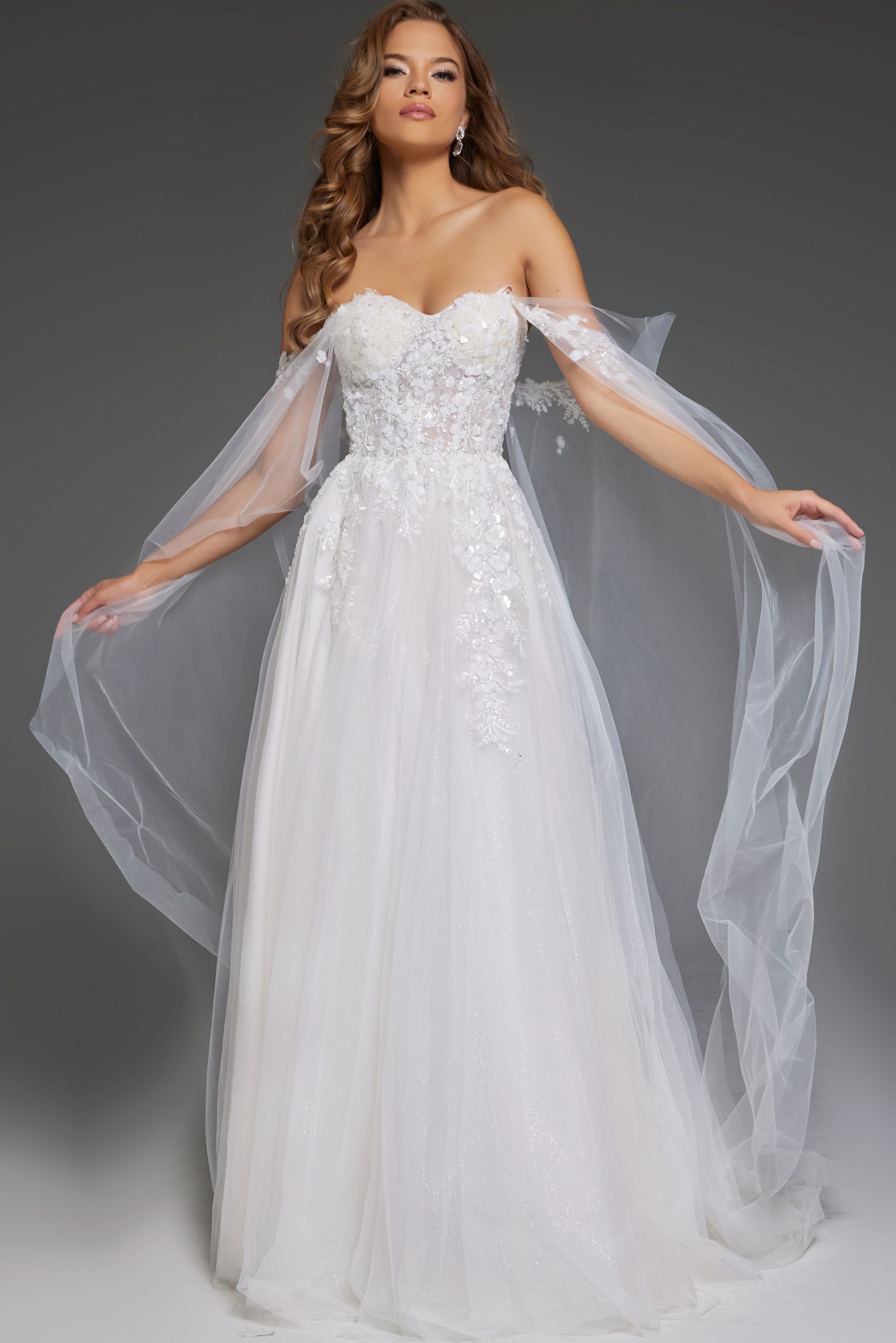 sweetheart neckline a line wedding dress JB42481