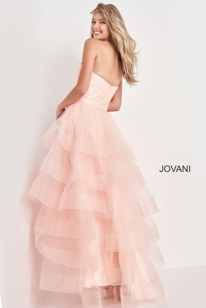 Strapless Straight Neck Long Jovani Girls Dress K02442