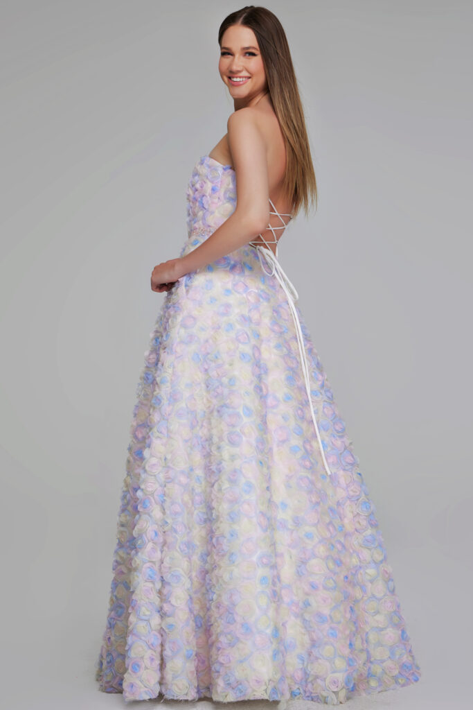 Enchanting Strapless Pastel Gown K05939