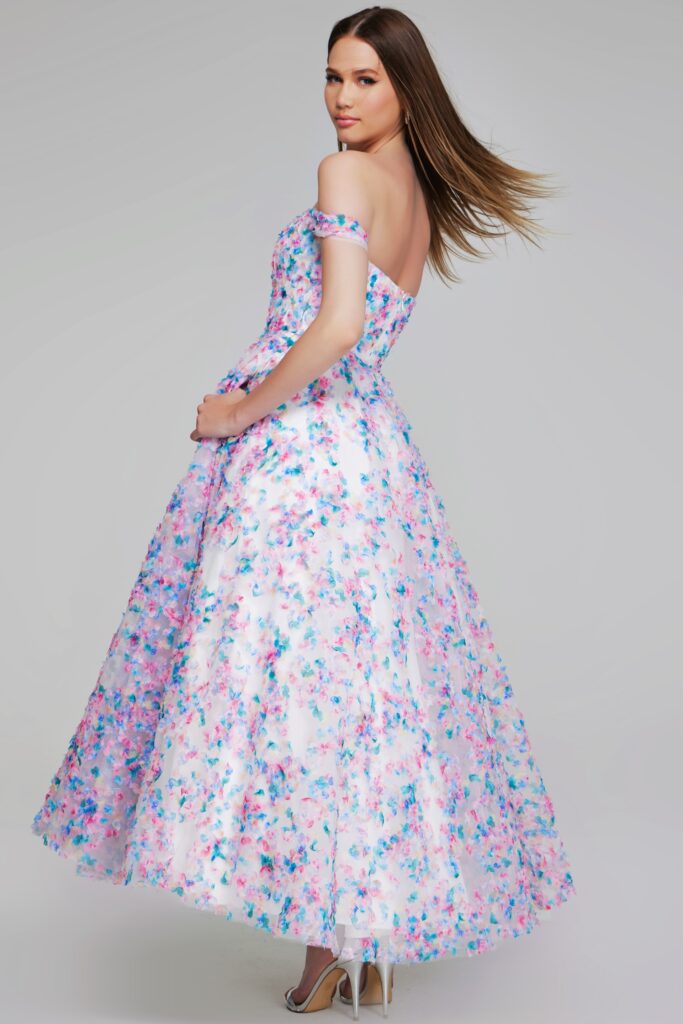 Off-Shoulder Floral Maxi Dress K26292